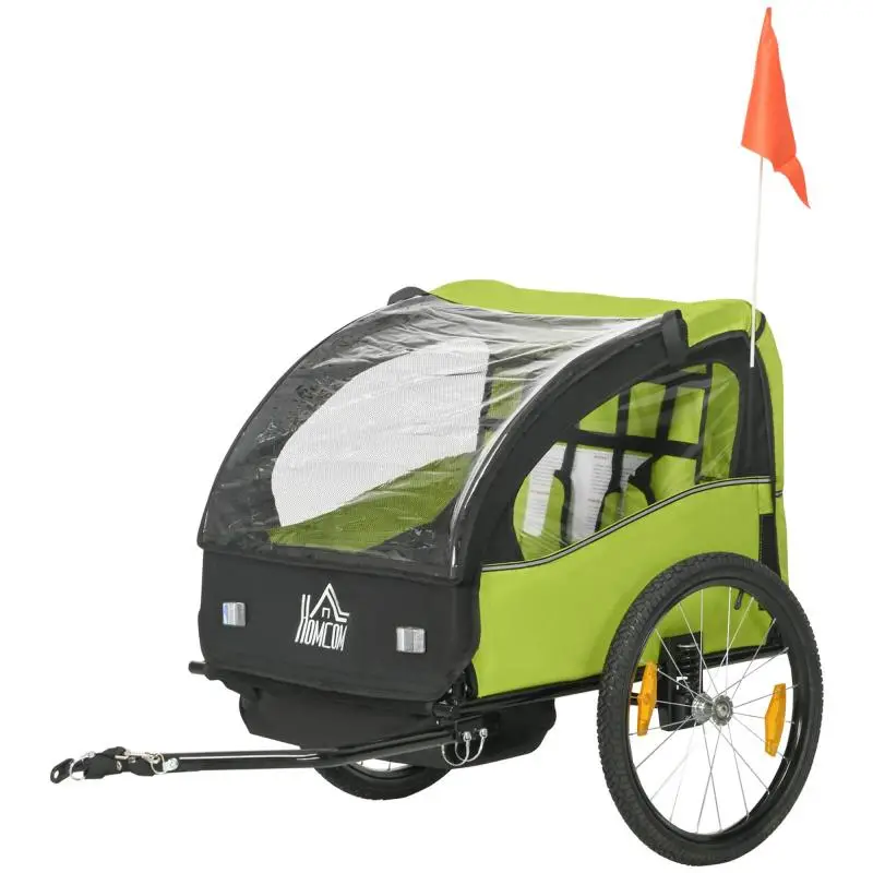Bicycle Trailer for 2 Children with Suspension System
