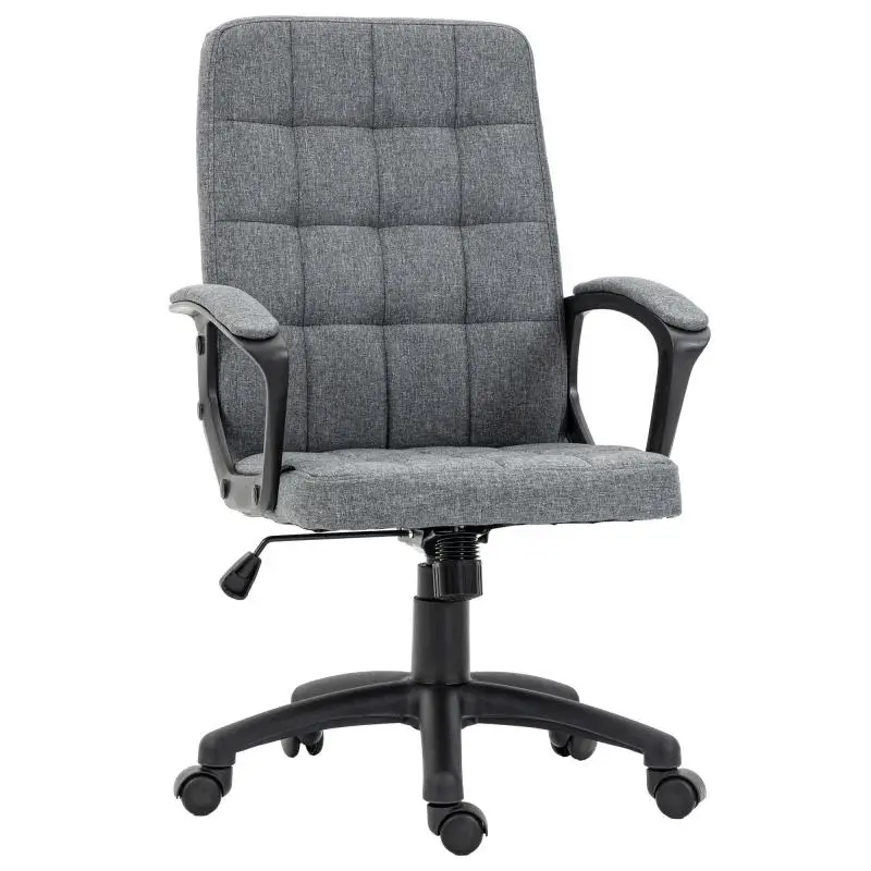 Swivel Desk Chair with Adjustable Height, Dark Grey