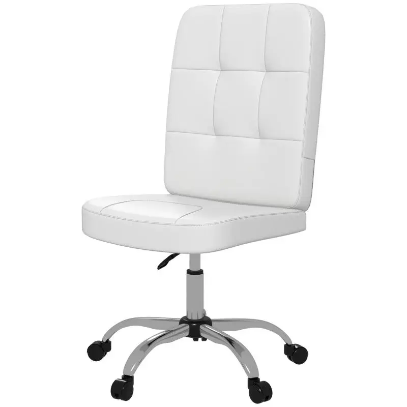 Armless Office Chair with Adjustable Height