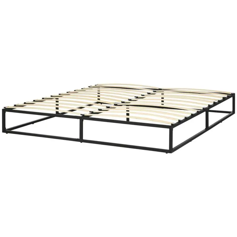 Bed Frame for 180 × 200 cm Mattress, Black