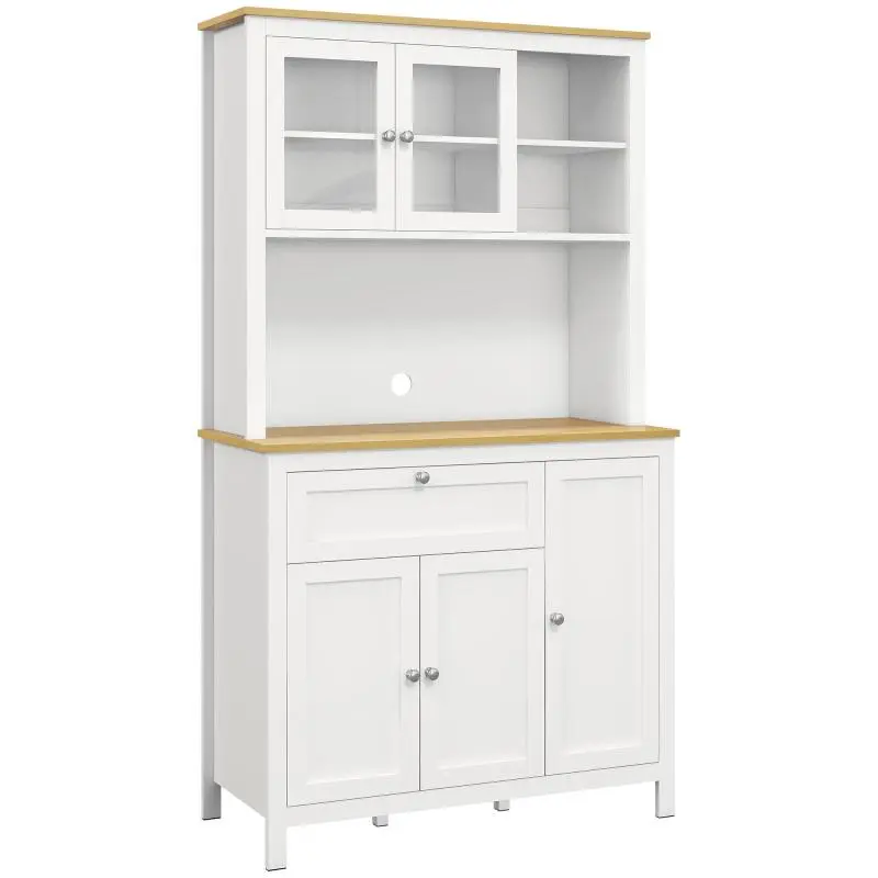 Kitchen Cupboard with 5 Doors and Microwave Shelf