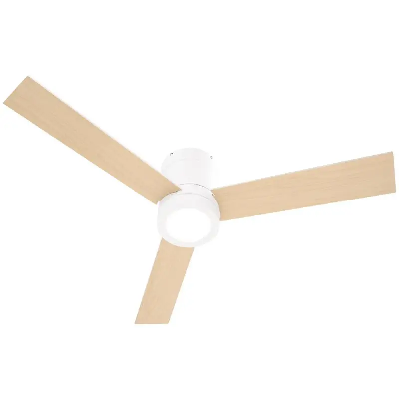 Ceiling Fan with LED Light, Remote Control, 112 cm, White