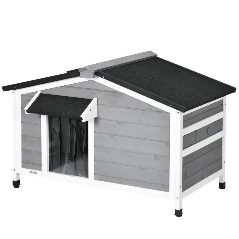 Wooden Dog Kennel with Roof, 97 cm