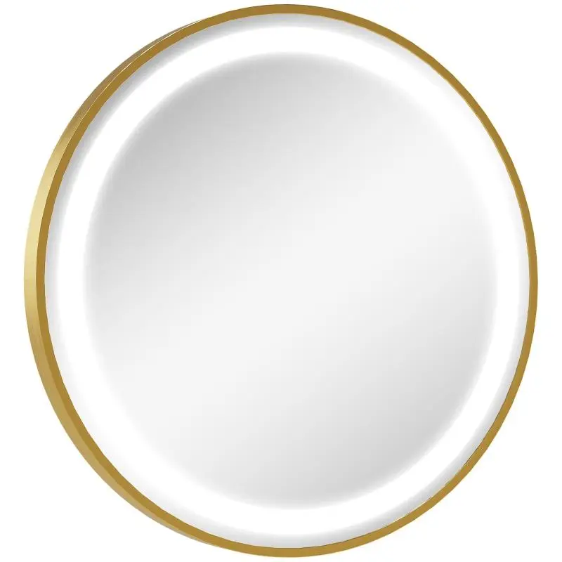 LED Bathroom Mirror, 60 cm, Gold