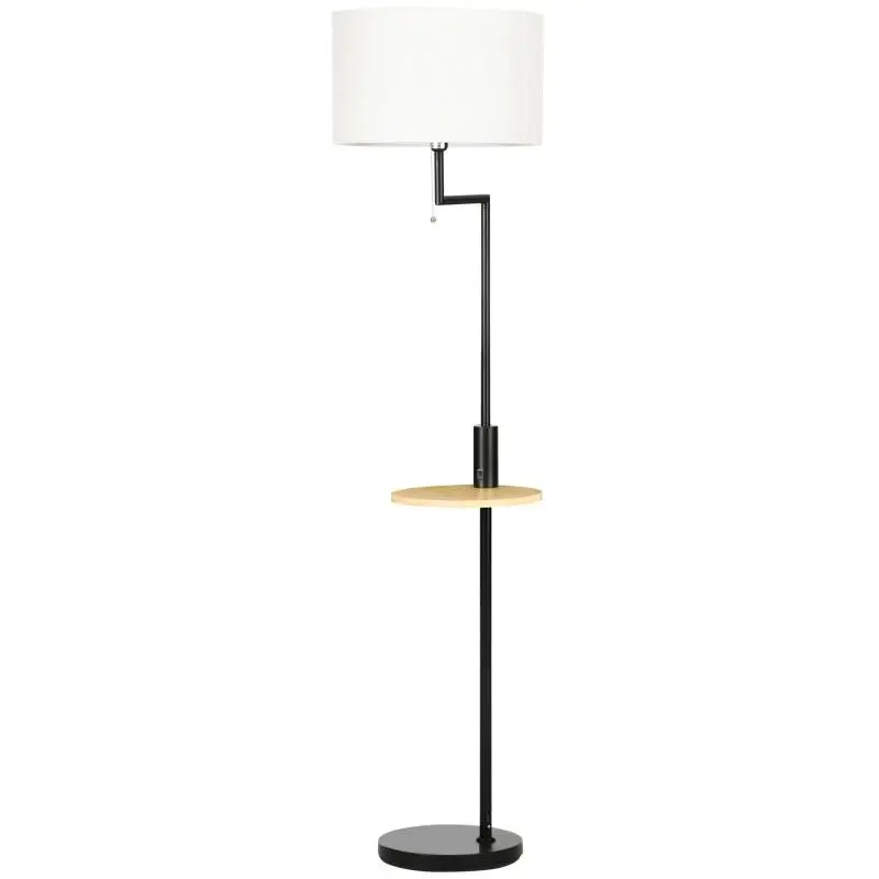 Floor Lamp with Side Table and USB Charger, 170 cm