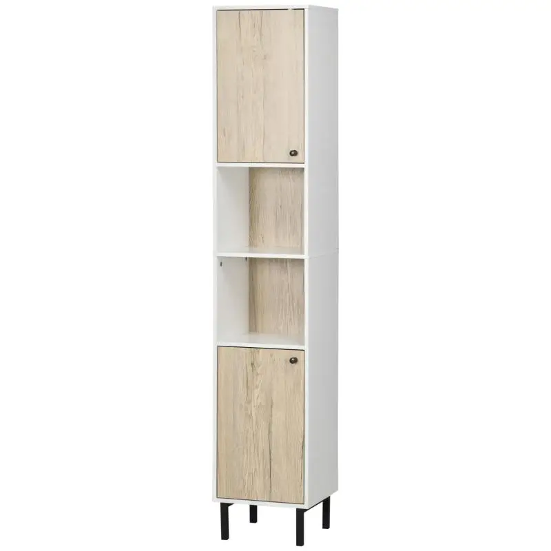 Bathroom Tall Cabinet with 6 Compartments
