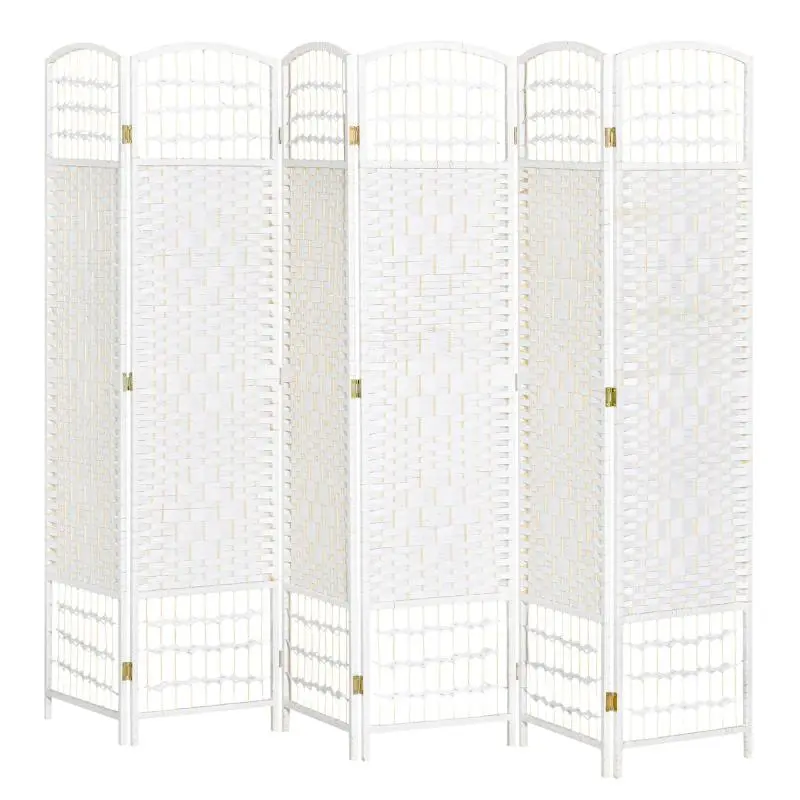 6 Panel Folding Room Divider Screen, 242 cm