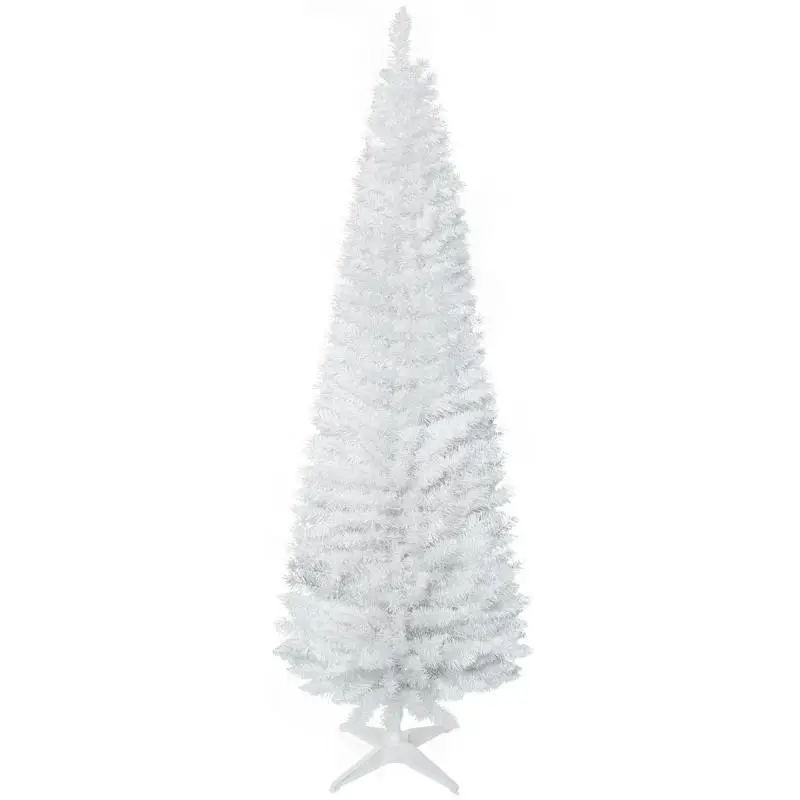 Slim Artificial Christmas Tree, 180 cm, Pink