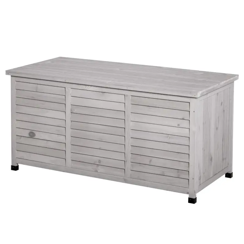 Outdoor Storage Chest with Slatted Design, 284 L