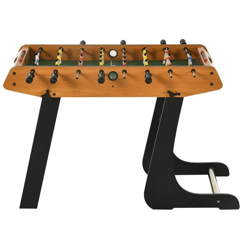 Table Football with 22 Players, Soccer Table Game for Children and Adults with 2 Scoreboards, 98x42x62.5 cm, Natural and Black