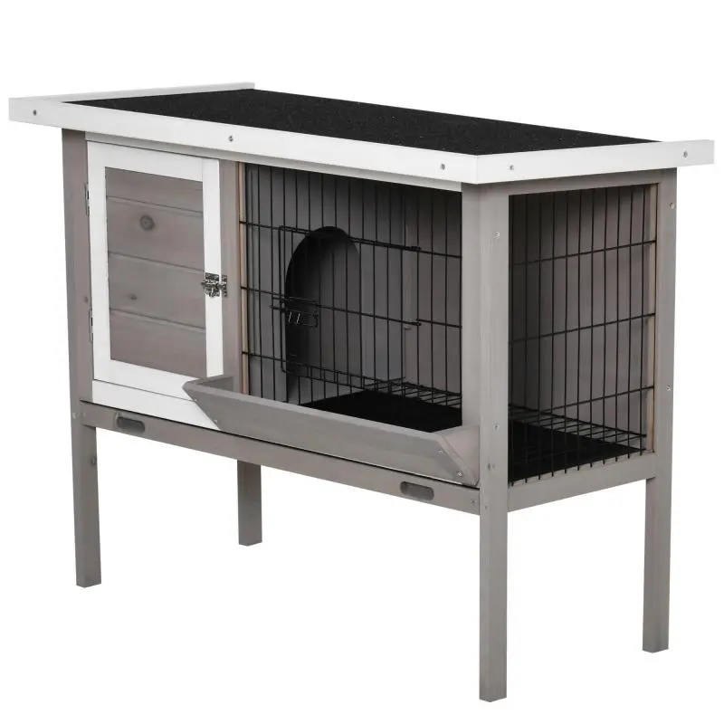 Wooden Outdoor Hutch with Two Doors, 91 cm