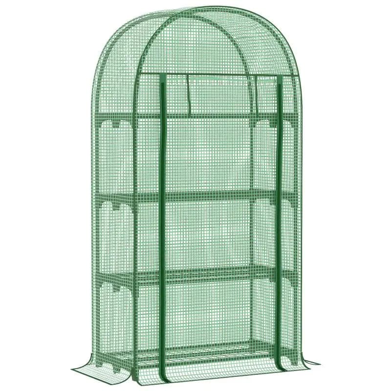 Garden Greenhouse with 4 Shelves, 160 cm