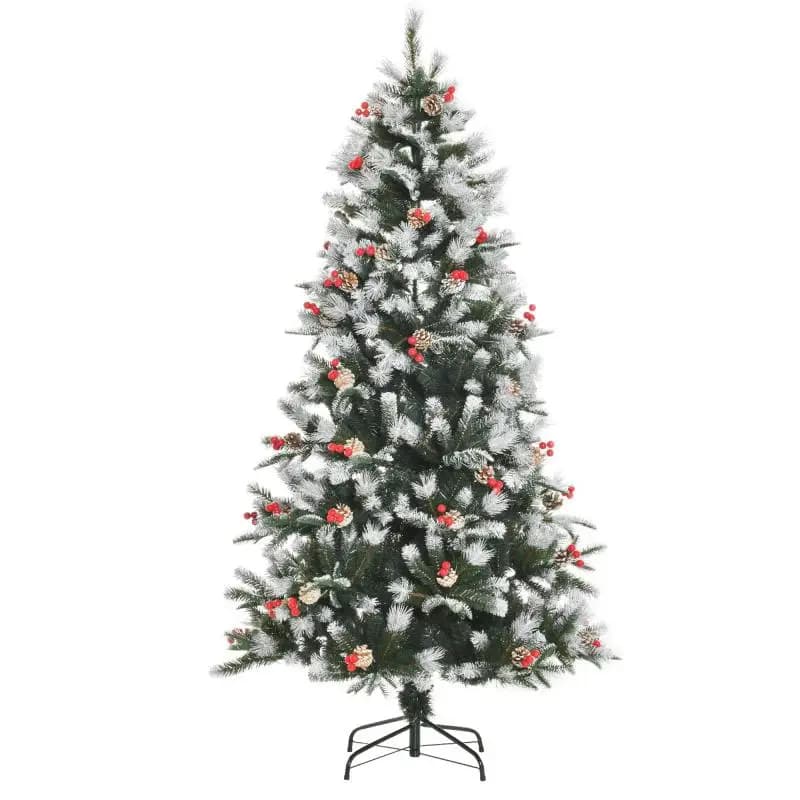 Artificial Christmas Tree 180 cm with Pinecones and Berries