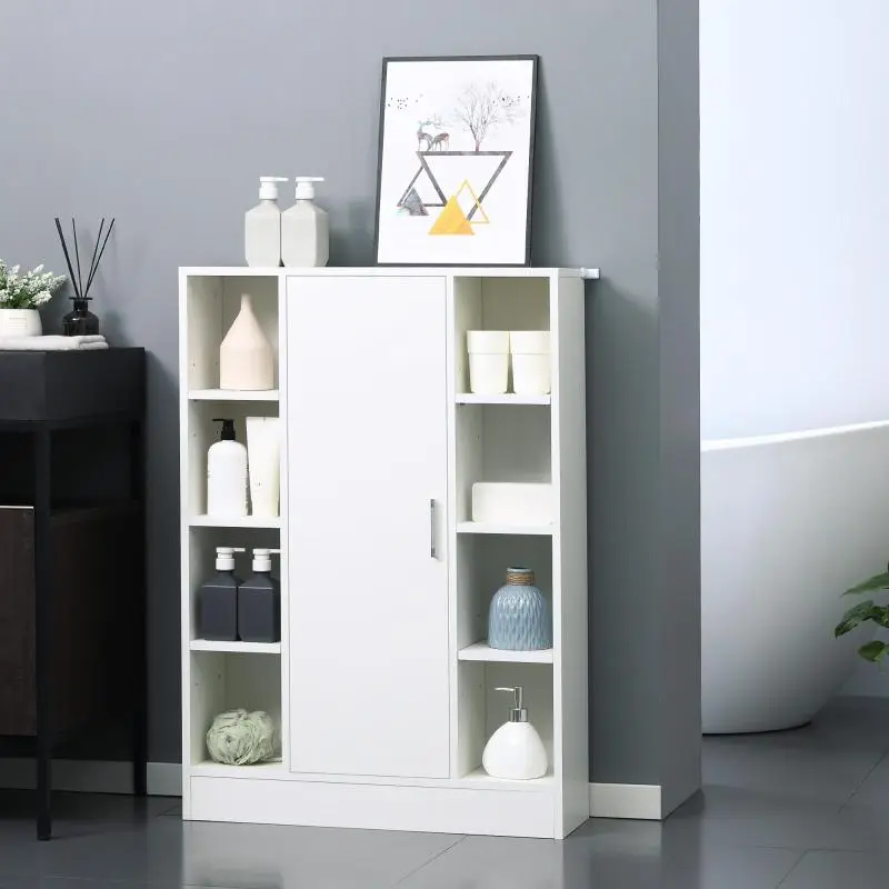 Floor-Standing Bathroom Cabinet, 71 cm, White