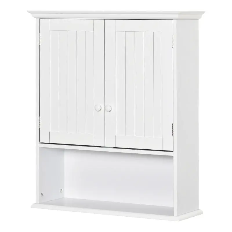 Wall-Mounted Bathroom Cabinet, 60 cm, White