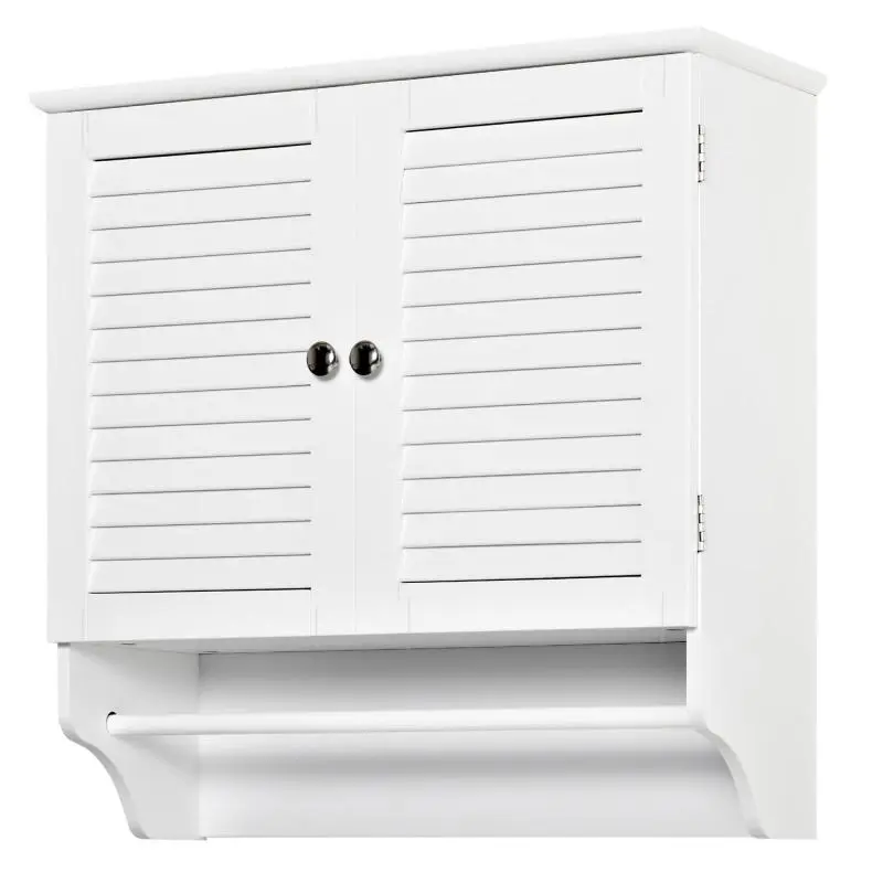 Wall-Mounted Bathroom Cabinet, 60 cm, with Towel Rail