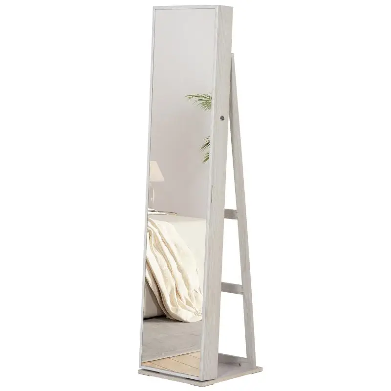 Freestanding Jewellery Cabinet with Mirror and LED Lights