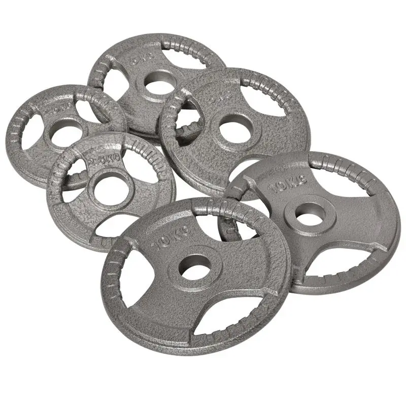 Steel Weight Plates, Set of 6, 35 kg