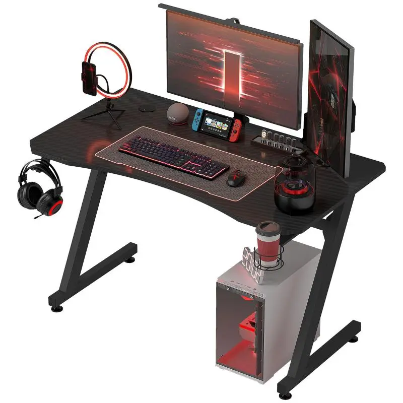 Gaming Desk with Cup Holder, 120 cm