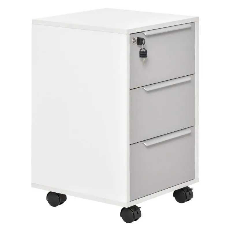 3-Drawer Mobile Filing Cabinet