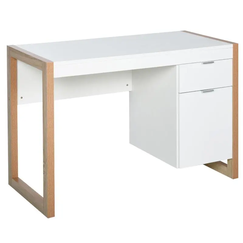 Desk with Drawer and Cabinet, 112.5 x 50 x 75.5 cm