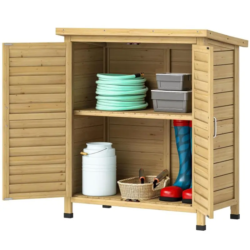 Wooden Garden Storage Shed, 87 cm