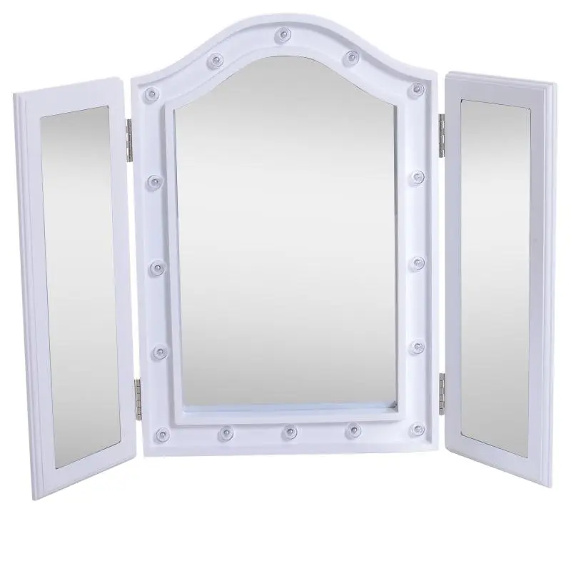 Foldable LED Makeup Mirror, White
