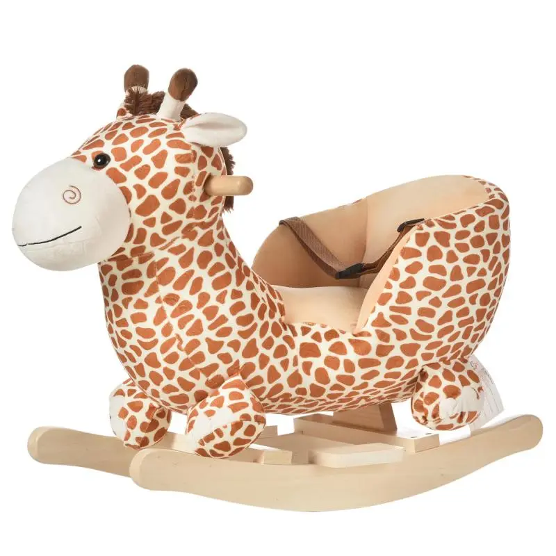 Plush Giraffe Rocker with Sound, 60 x 33 x 45 cm