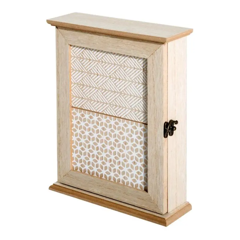 Wall-Mounted Key Cabinet with 6 Hooks