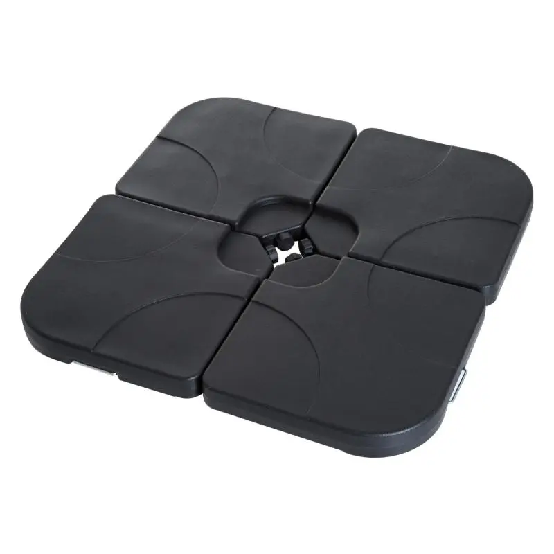 Set of 4 Fillable Parasol Weights, Black