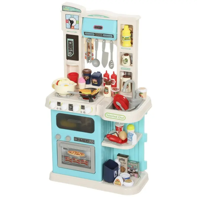 92-Piece Play Kitchen Set, Green