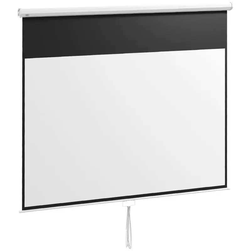 120 Inch Projector Screen, 16:9, White
