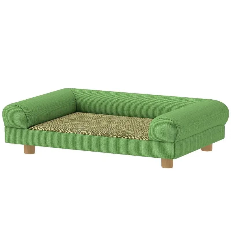 Elevated Dog Sofa Bed, 63 cm, Green