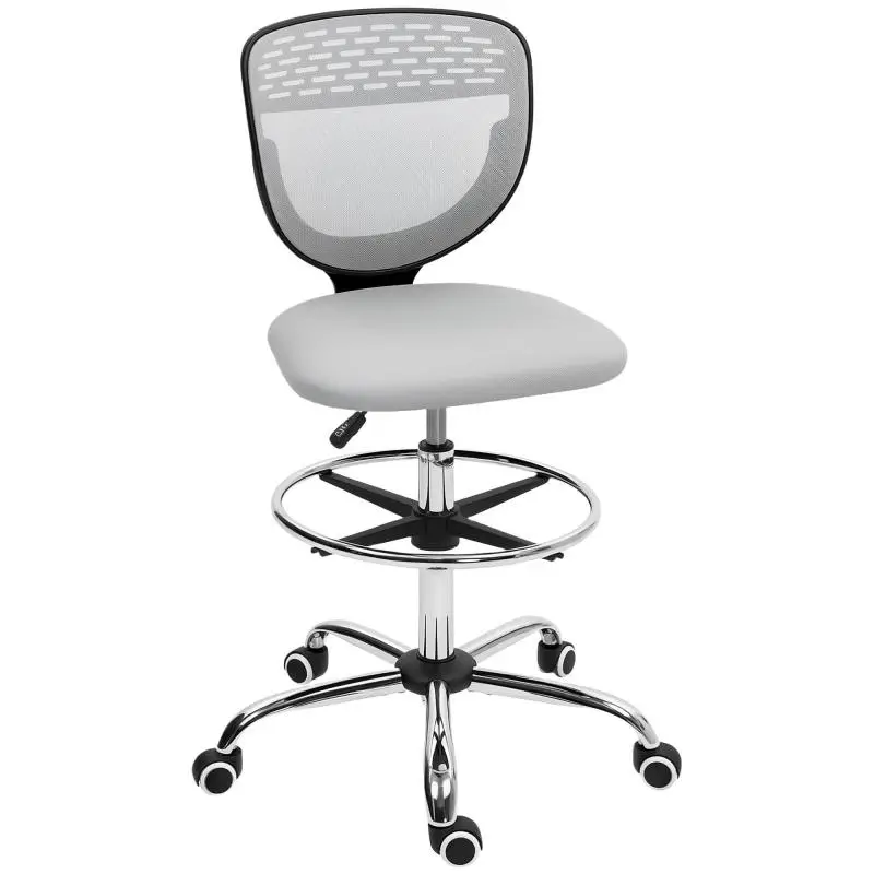 Mesh Drafting Office Chair with Footrest