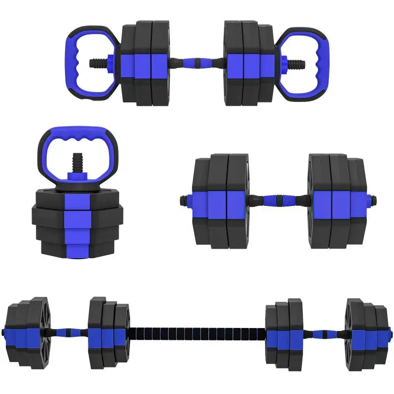 6-in-1 Adjustable Weight Set, 25 kg, Blue