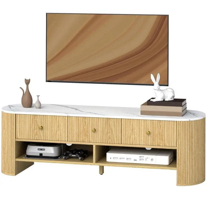 140 cm TV Stand with 3 Drawers