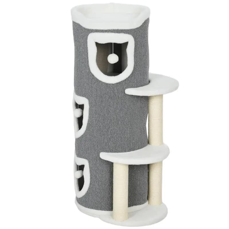 4-Tier Cat Tower with Sisal Scratching Posts