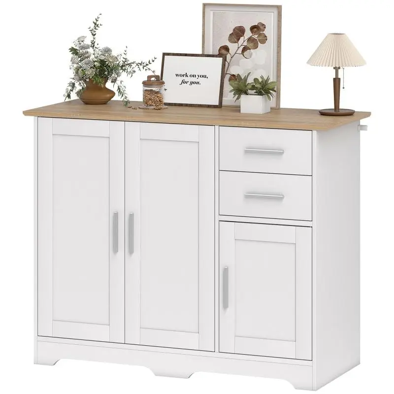 Sideboard Storage Unit with 2 Drawers and 3 Doors