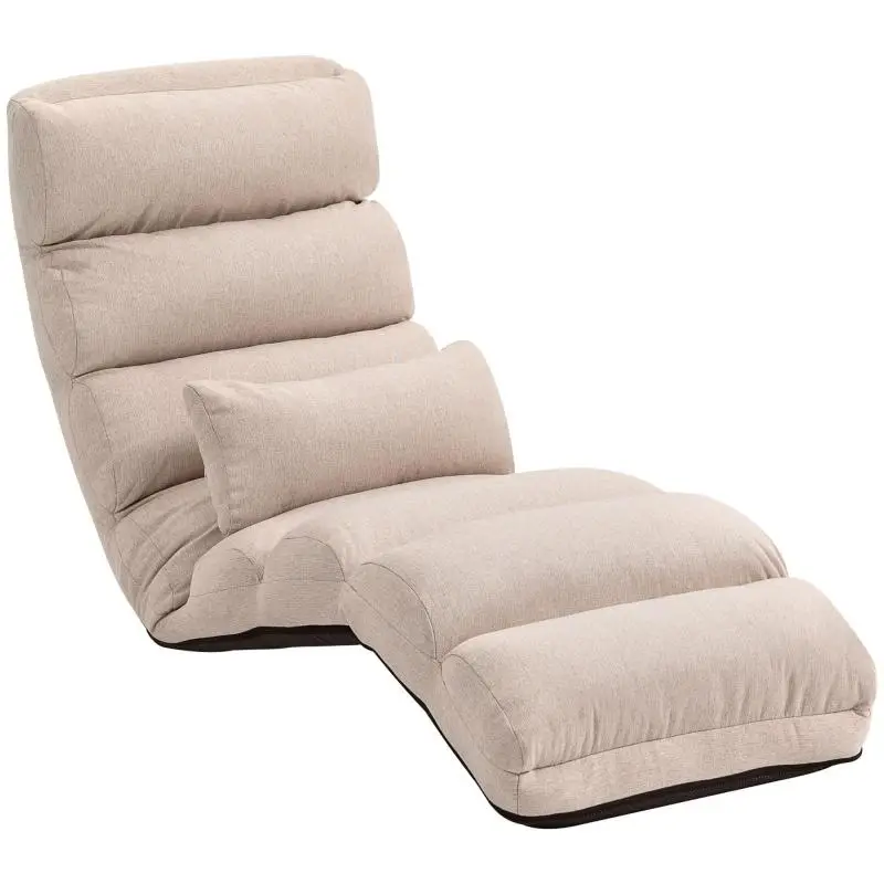Convertible Floor Chair with Adjustable Backrest