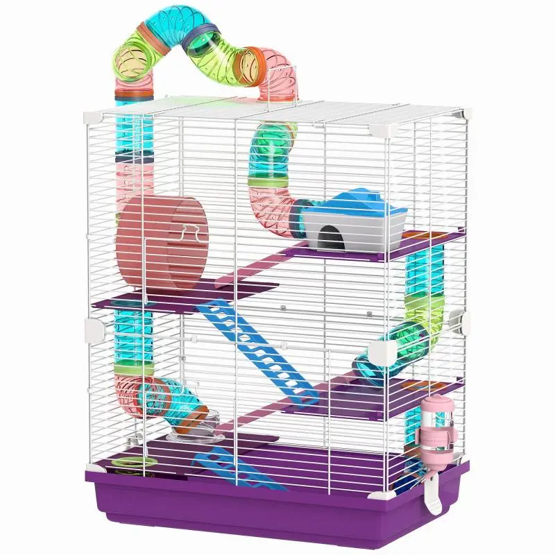 4-Level Hamster Cage with Tunnels, 46 cm