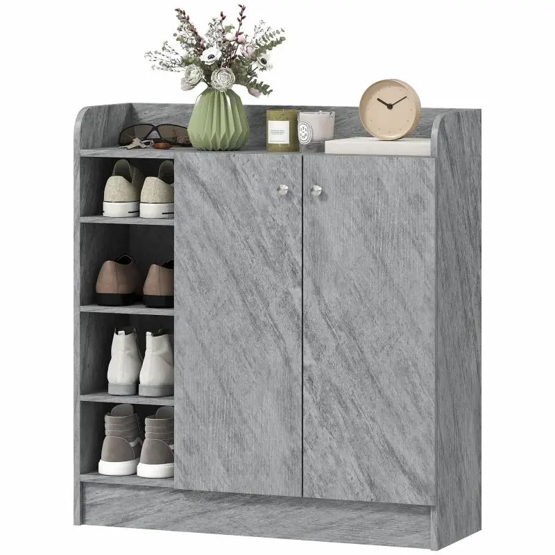 Shoe Storage Unit with 4 Open Compartments
