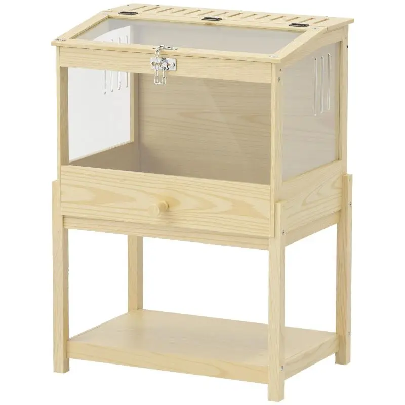 Elevated Wooden Hamster Cage, 83.2 cm