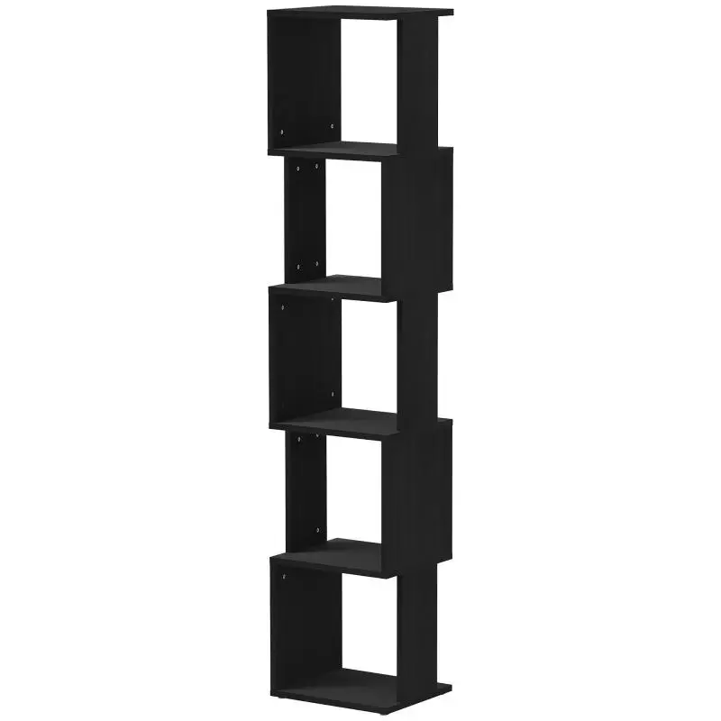 5-Tier Bookshelf, Black