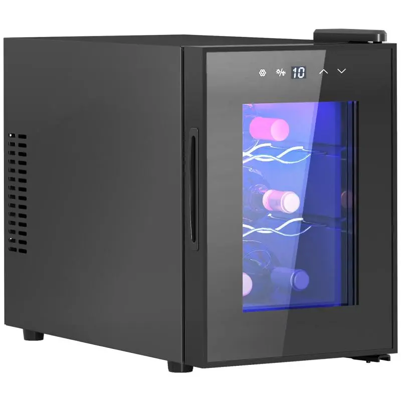 6-Bottle Wine Cooler, 17 L, Black