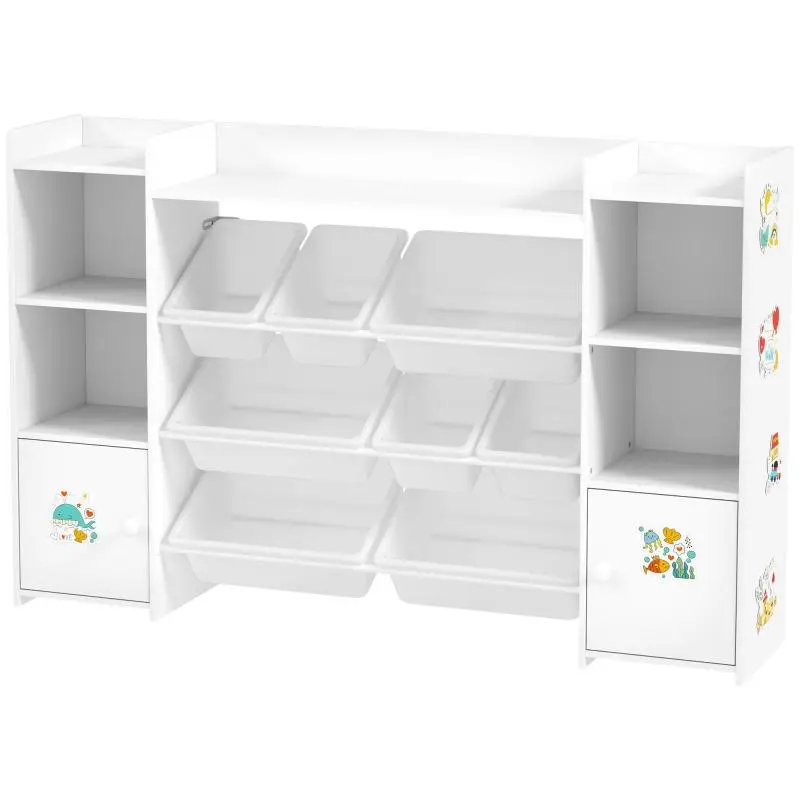 Children's Storage Unit with 8 Removable Bins