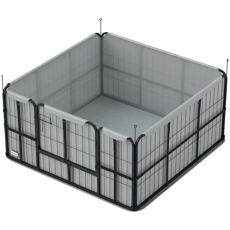 Dog Whelping Pen with Door, 122 x 122 x 60 cm