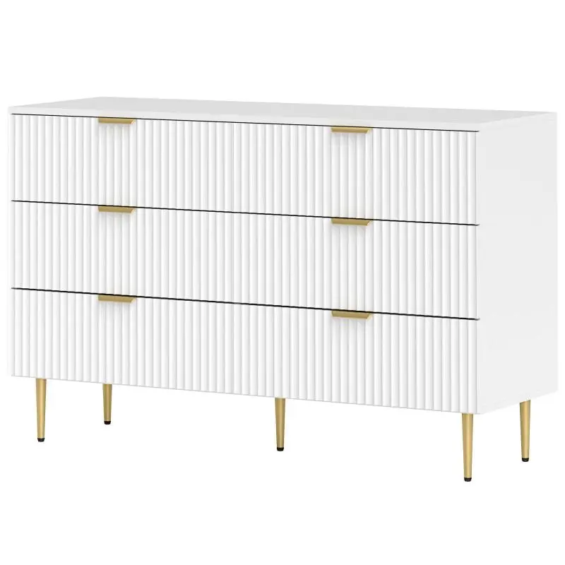6-Drawer Chest of Drawers, White