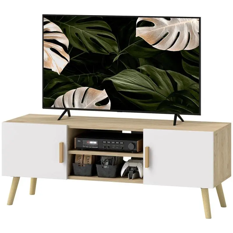 TV Stand for TVs up to 50 Inches, Oak
