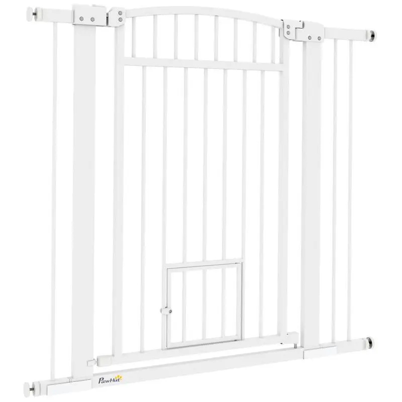 Dog Safety Gate, 76–104 cm, White