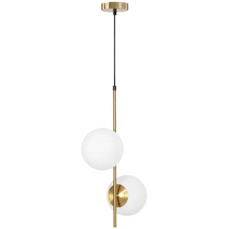 Gold Double Pendant Light